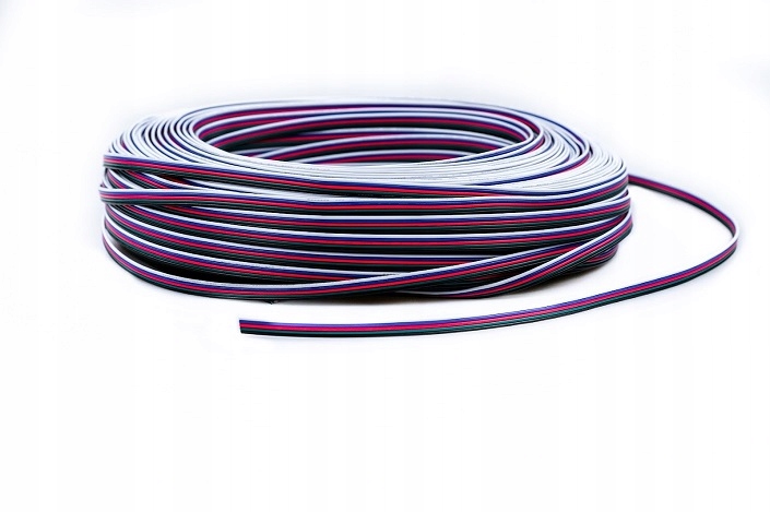 Przewód kabel 5-żyłowy do taśm LED RGBW 5x0,35mm