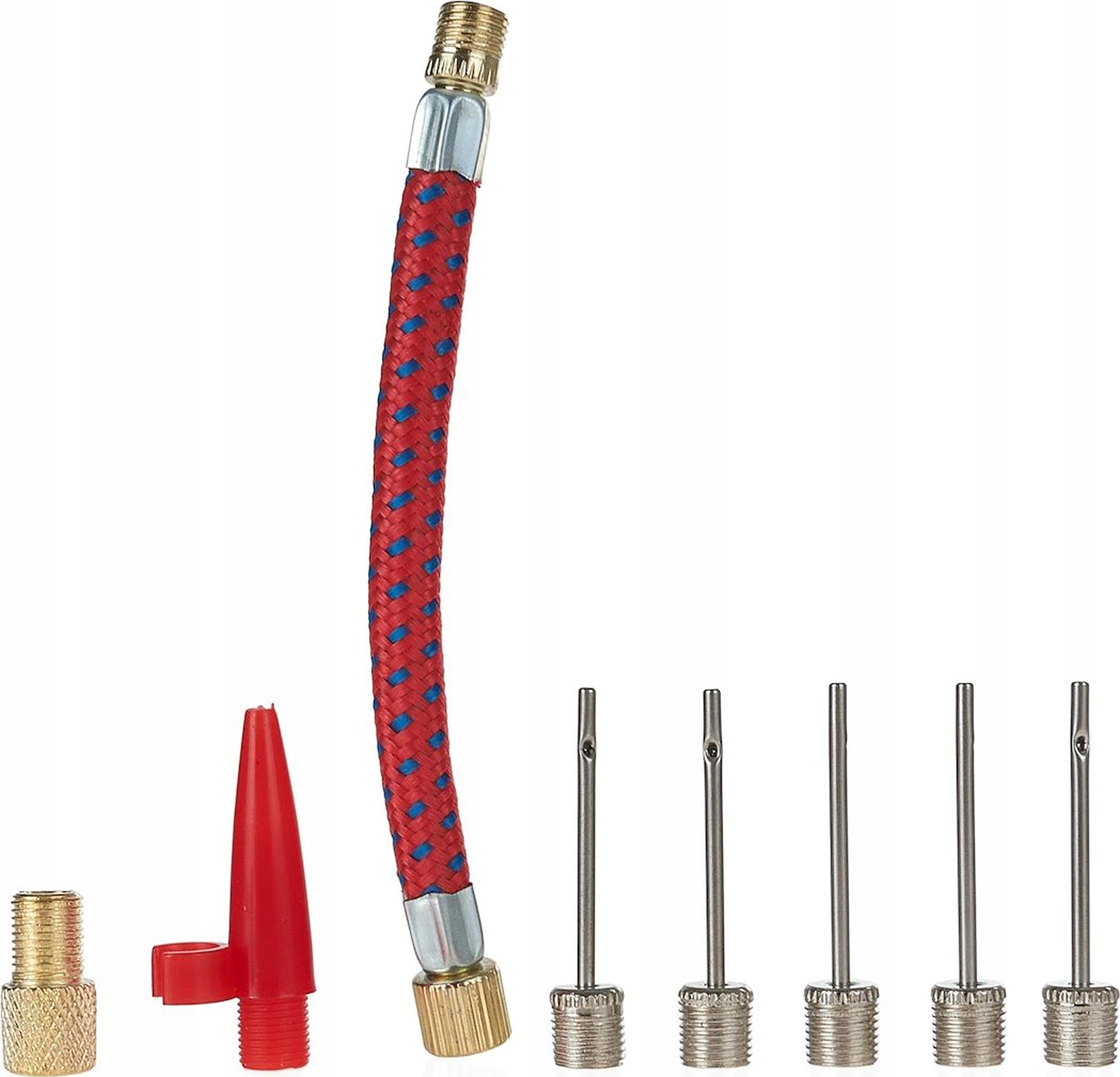 Geko Zestaw końcówek do pompki igła wężyk adapter 8el. G01268