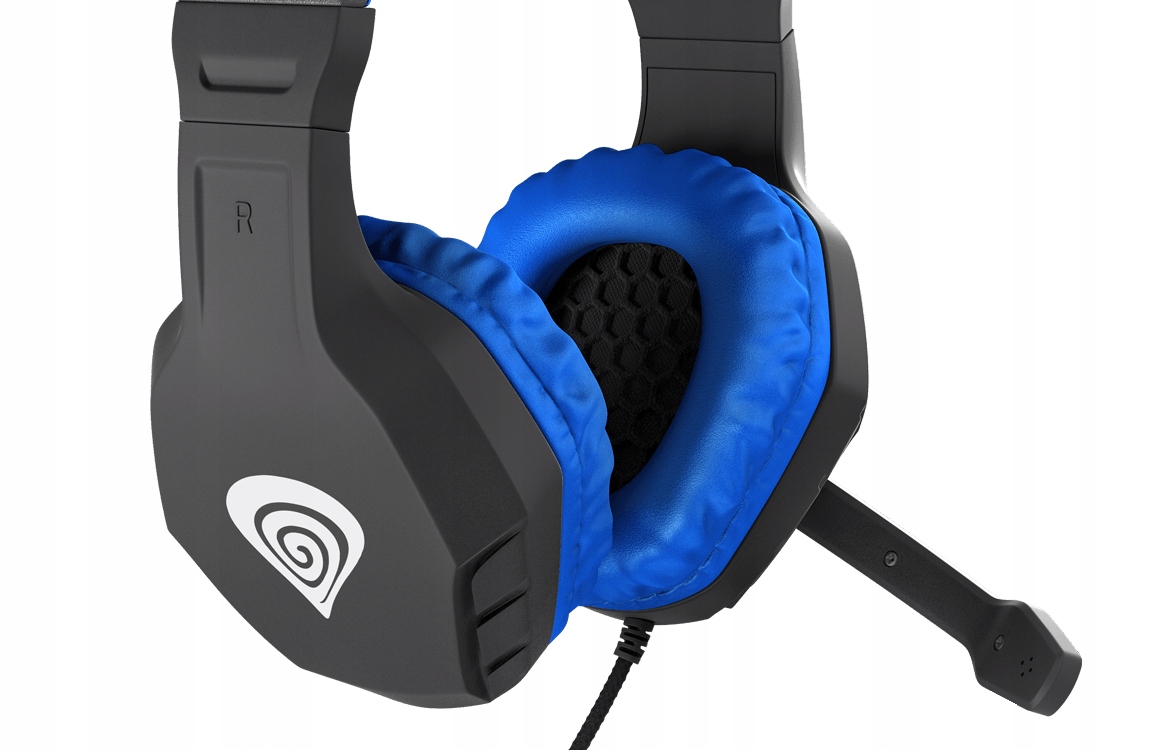 HEADSET GRACZA SŁUCHAWKI GAMINGOWE Z MIKROFONEM PC Kolor niebieski