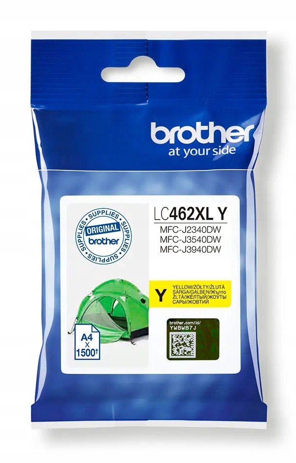 

Tusz org. Brother LC-462XL Yellow J3540dw J3940dw