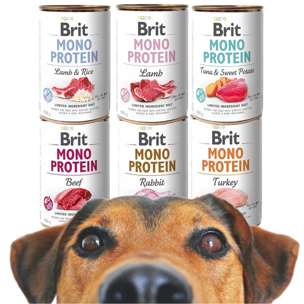 Brit Vlhké Krmivo pro psy Care Mono Protein Mix chutí 6 Ks*400g