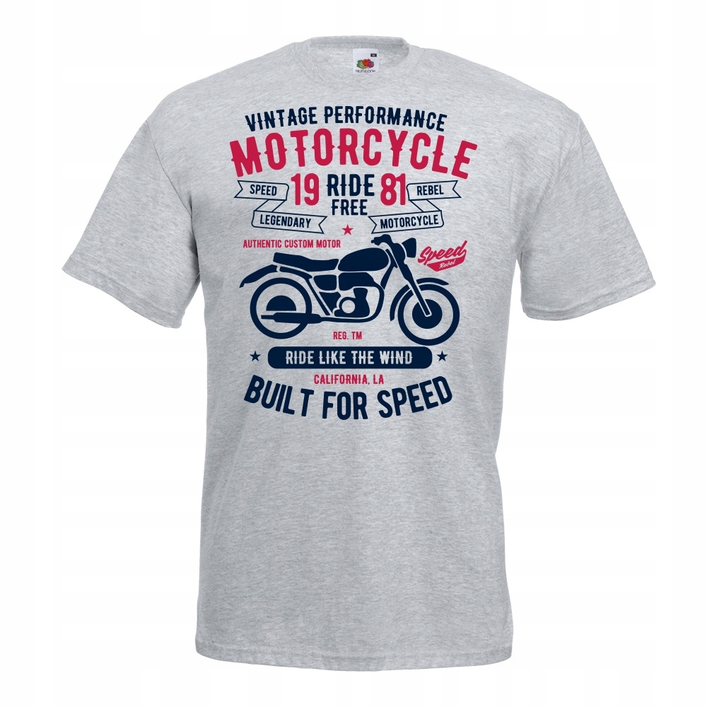 

Koszulka motocykl motor motocyklista kask M szara