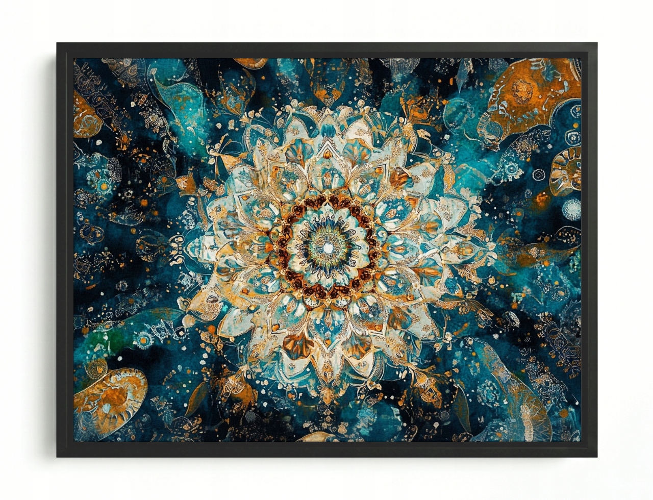 Obraz Rama American Box Grafika Mandala Harmonia Meditácia Zen Boho 80x60