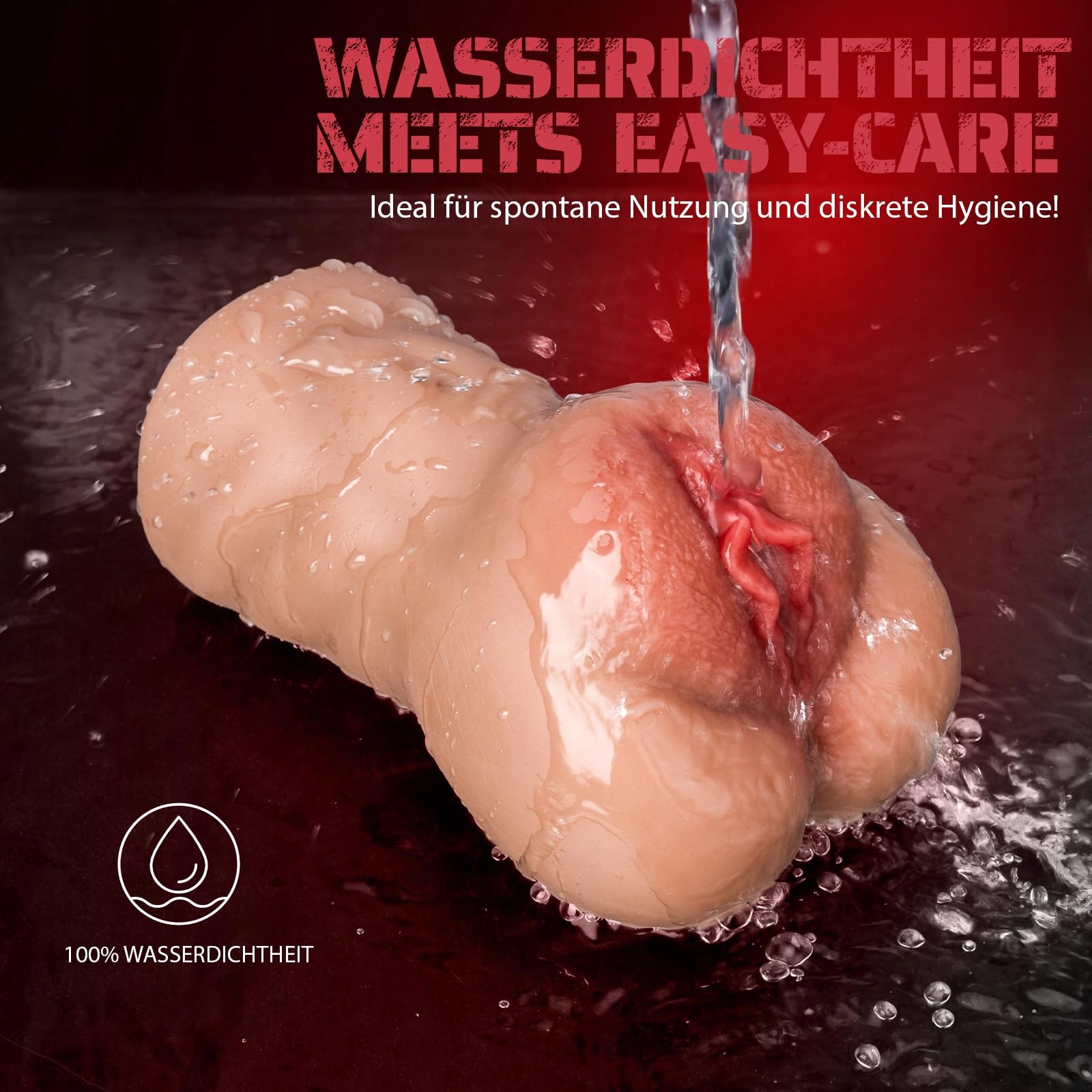 REALISTISCHER Masturbator 2w1 Z 3 Pierścieniami Silikonowy Dla Mężczyzn — miniatura 7