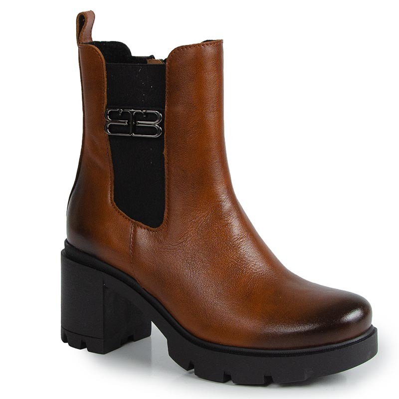 Lemar 60397 Hnědé Rudé Kotníkové Boty 40