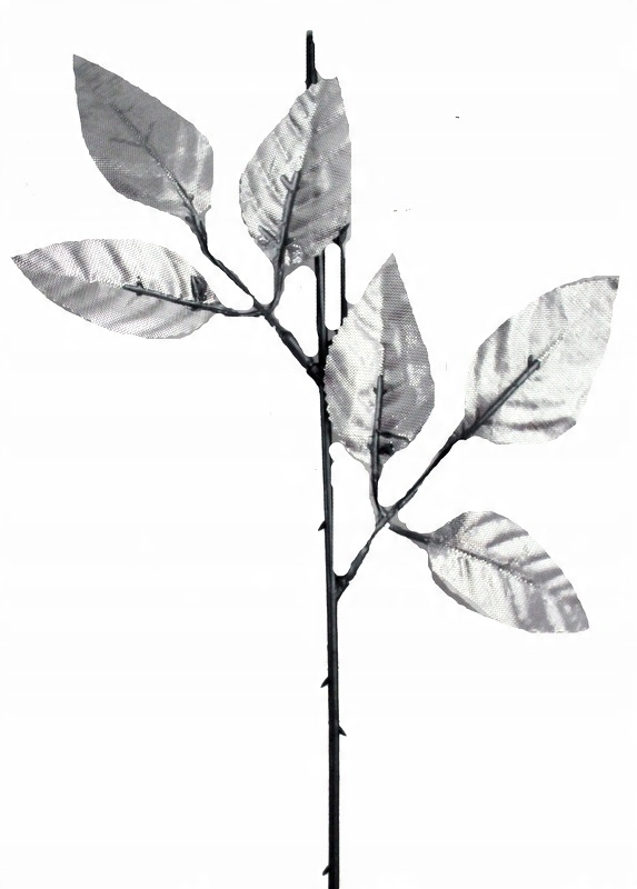 

Łodyga Róży Liście Srebrne Metaliczne 47 cm