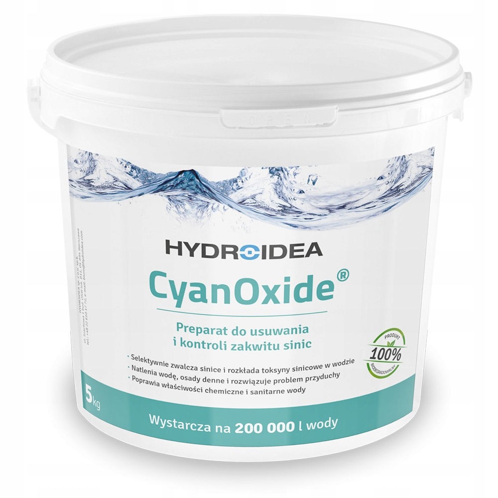 Środek na Sinice w oczku Hydroidea CyanoOxide zwalczanie Sinic w oczku 5 kg