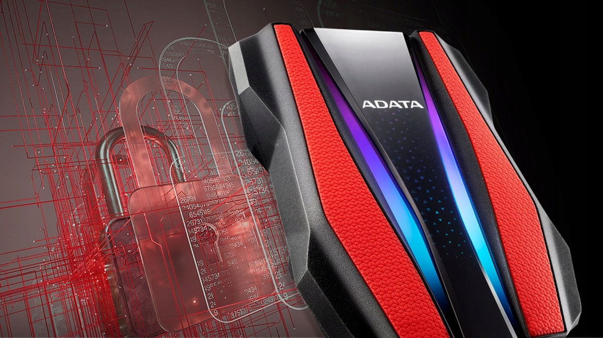 ADATA HD770G RGB Dysk Przenośny 2TB USB 3.2 Format dysku 2,5