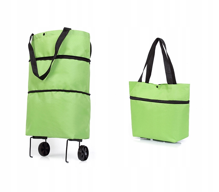 2W1 SKŁADANA TORBA KOSZYK WÓZEK NA ZAKUPY