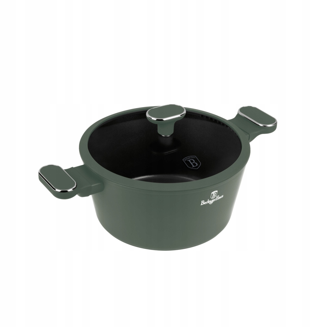 Berlingerhaus BH-8201 s pokrievkou 24 cm Matte Green Collection