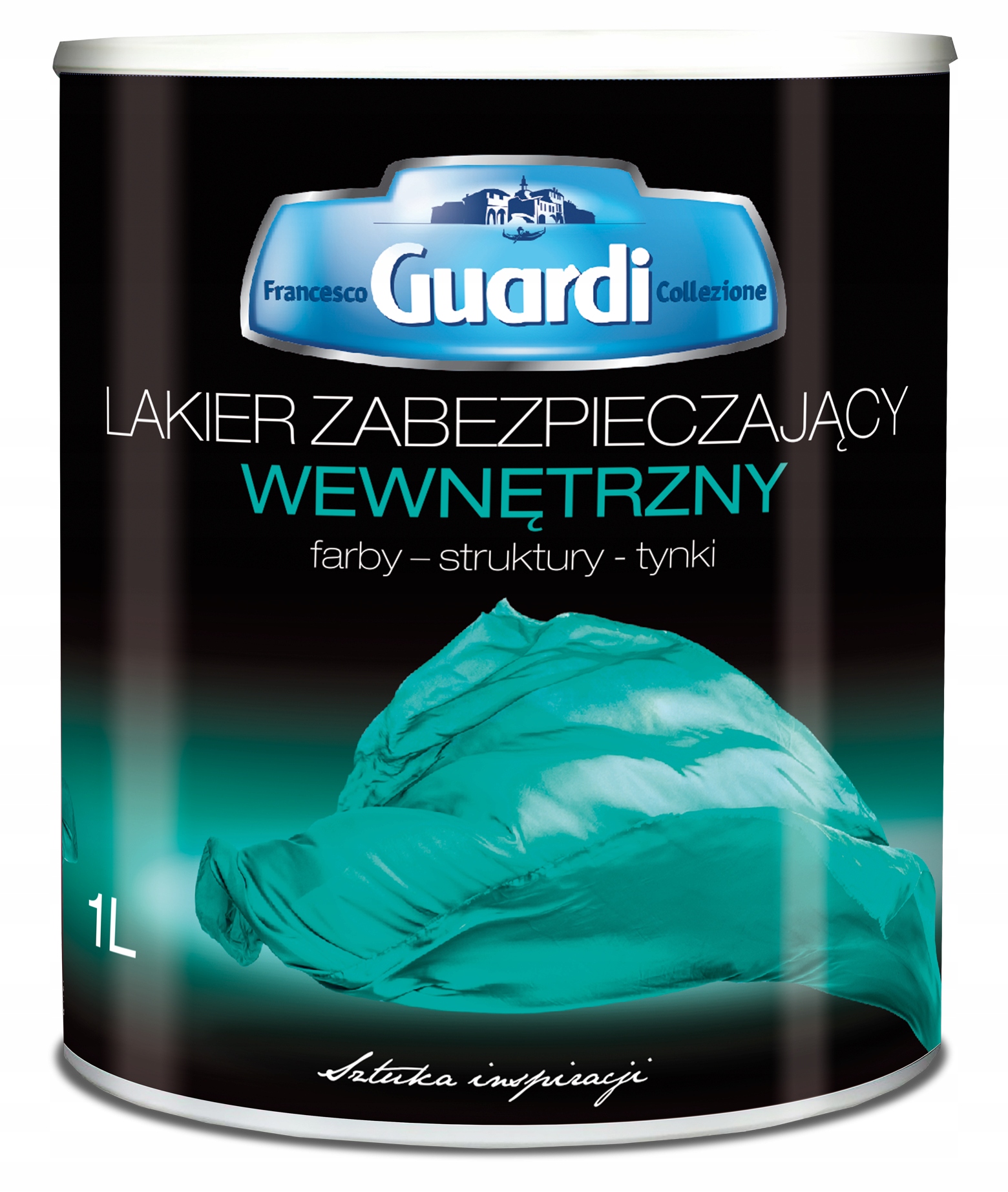 Lakier Zabezpieczający Wewnętrzny Bezbarwny Kafla w Płynie Półmat 1L Guardi