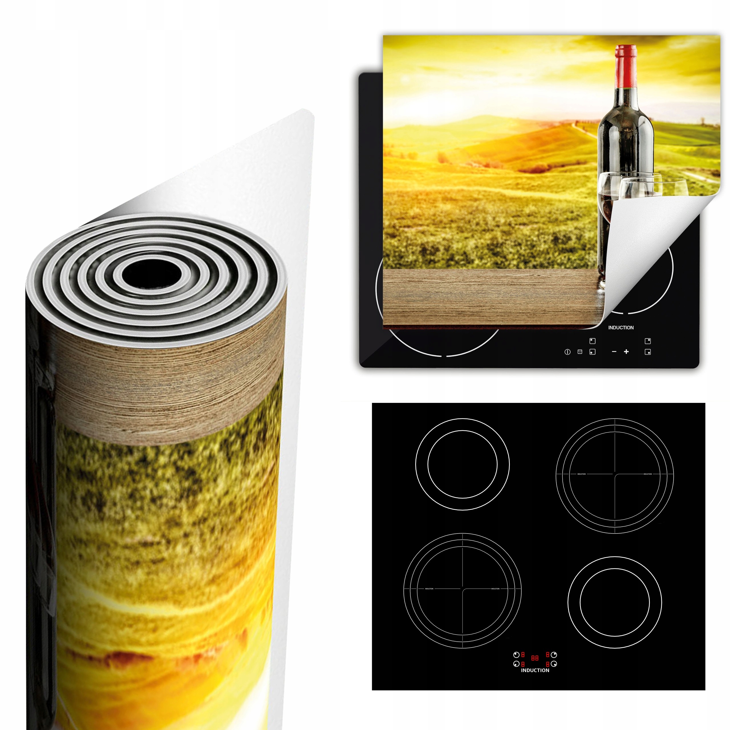 Ochranná Podložka Na Sporák Má Více Místa 60x52 víno