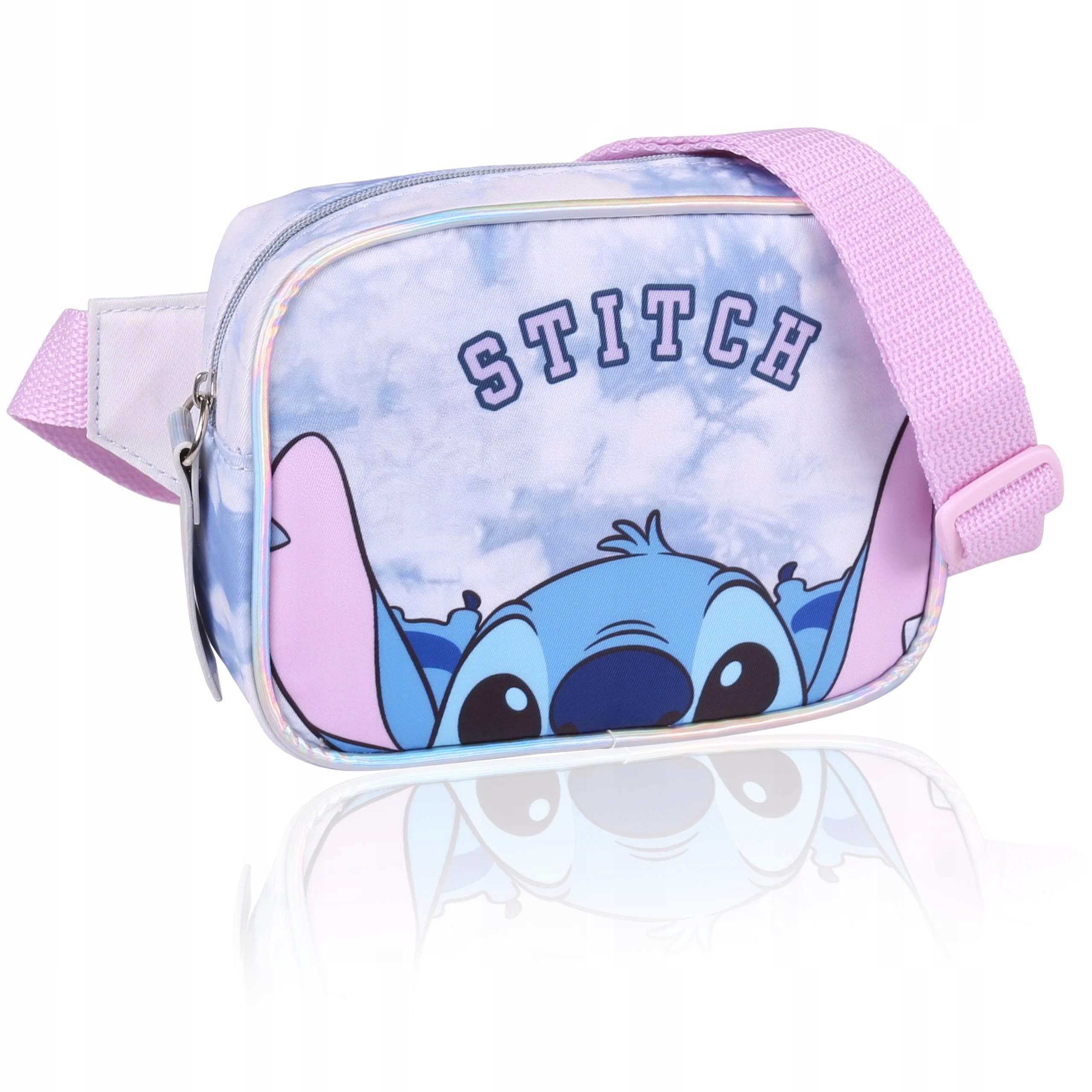

Niebiesko-różowa saszetka, nerka Stitch Disney