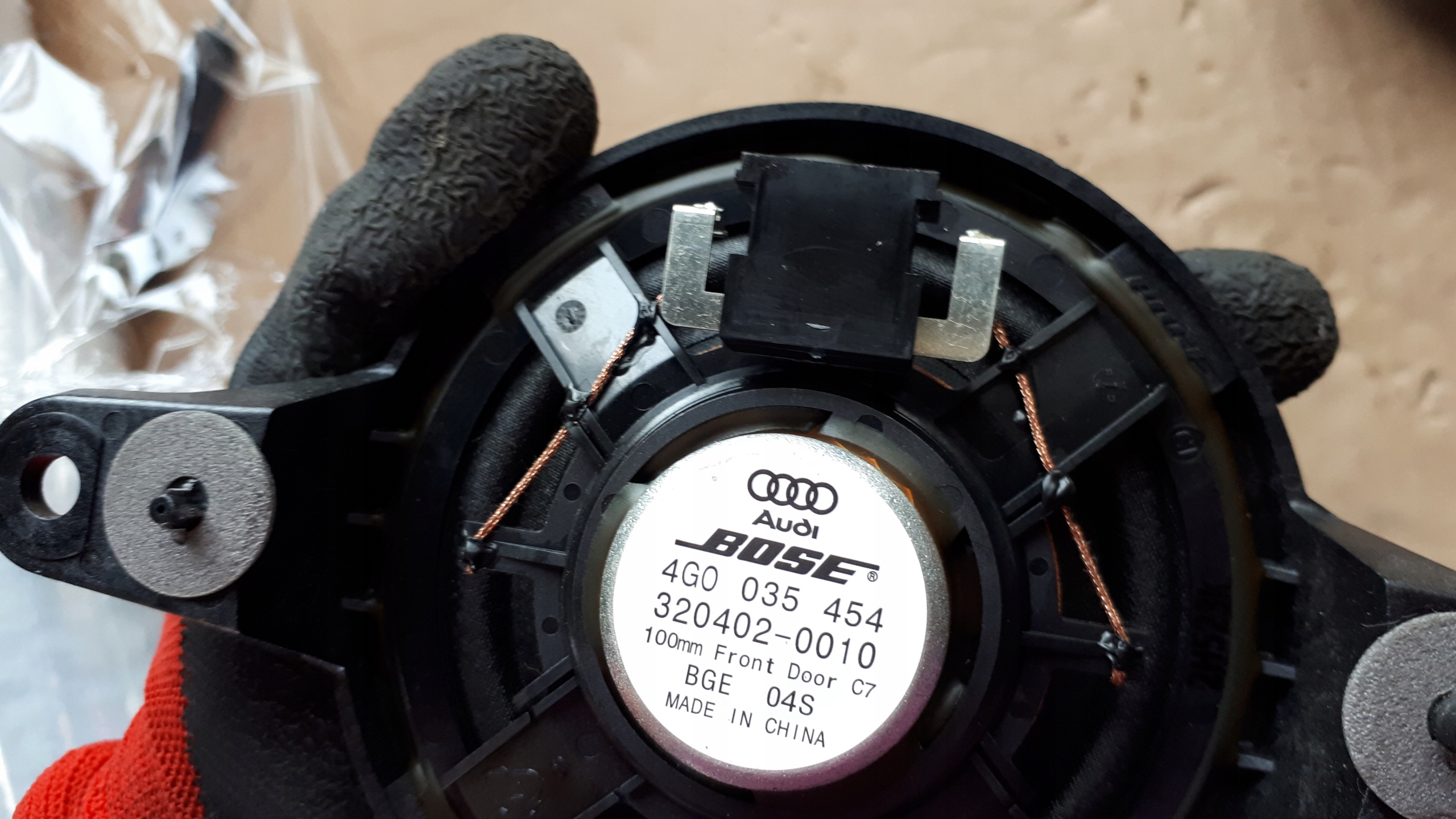 S6 C7 4G speaker BOSE door rear part 4G0035454 A7 S7