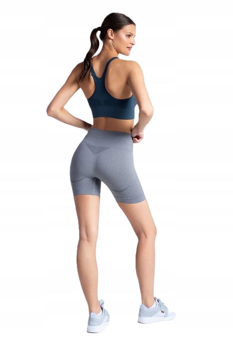 GATTA KOMFORTOWE SPORTOWE SZORTY DAMSKIE SPODENKI ROWEROWE TURYSTYCZNE - L Odcień popielaty