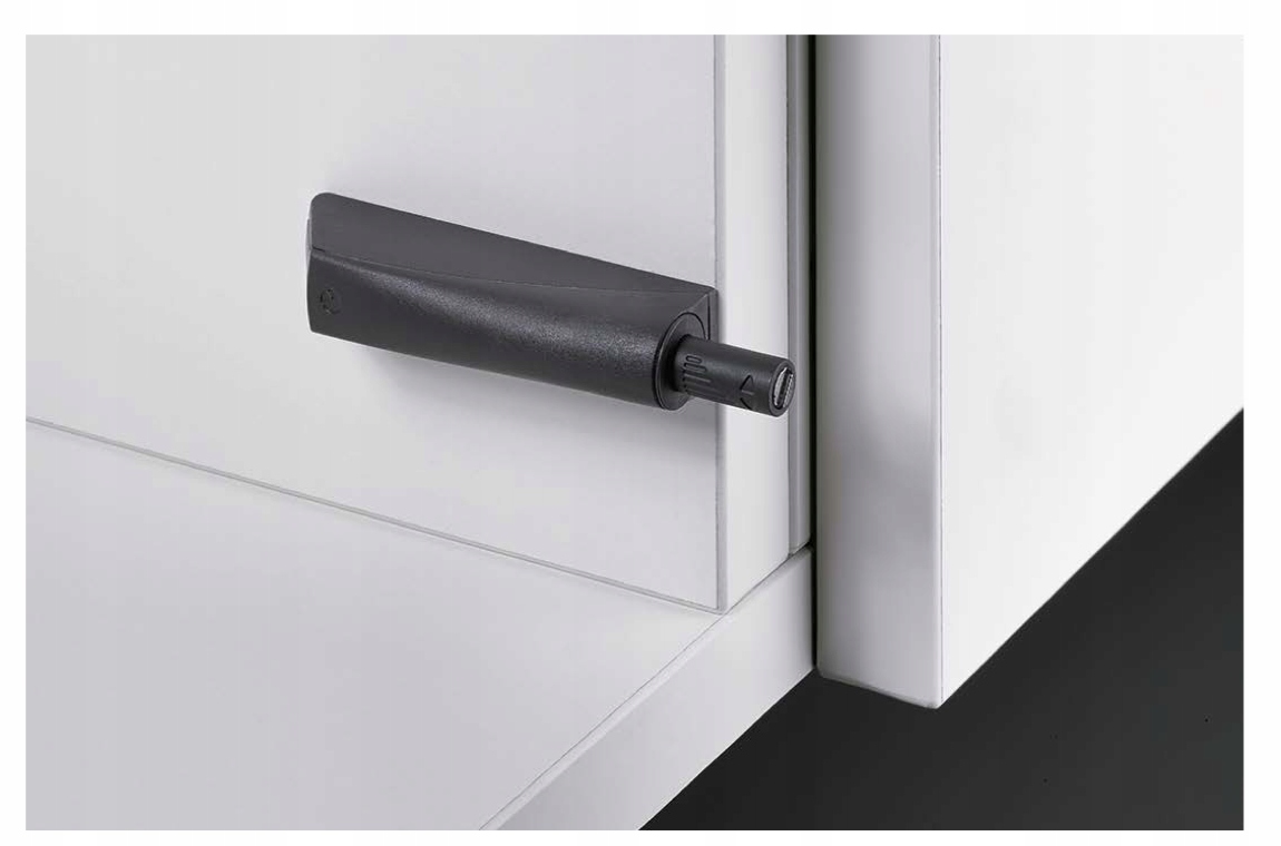 OTWIERANIE BEZUCHWYTOWE, MAGNET PTO S37, DŁUGI TŁOCZEK, ZAWIASY BEZ DOCIĄGU Szerokość maksymalna 999 mm