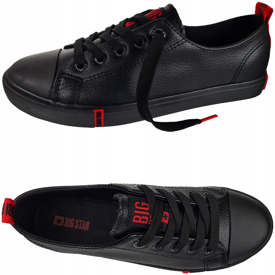 

czarne trampki Damskie Big Star niskie GG274007 40