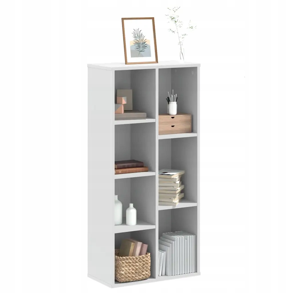 vidaXL Knihovna bílá 50 x 25 x 105 cm kompozitní dřevo