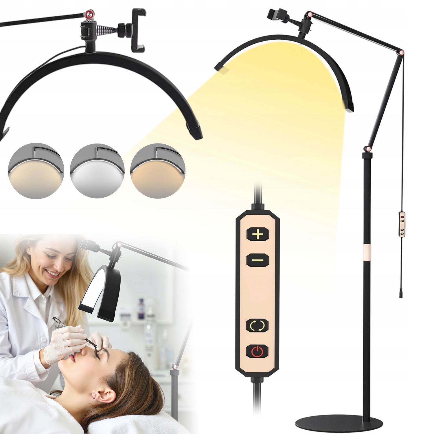 Led Světlo 360° Otáčení S 3 Teplotami Barev Pro Kosmetické Taštičky