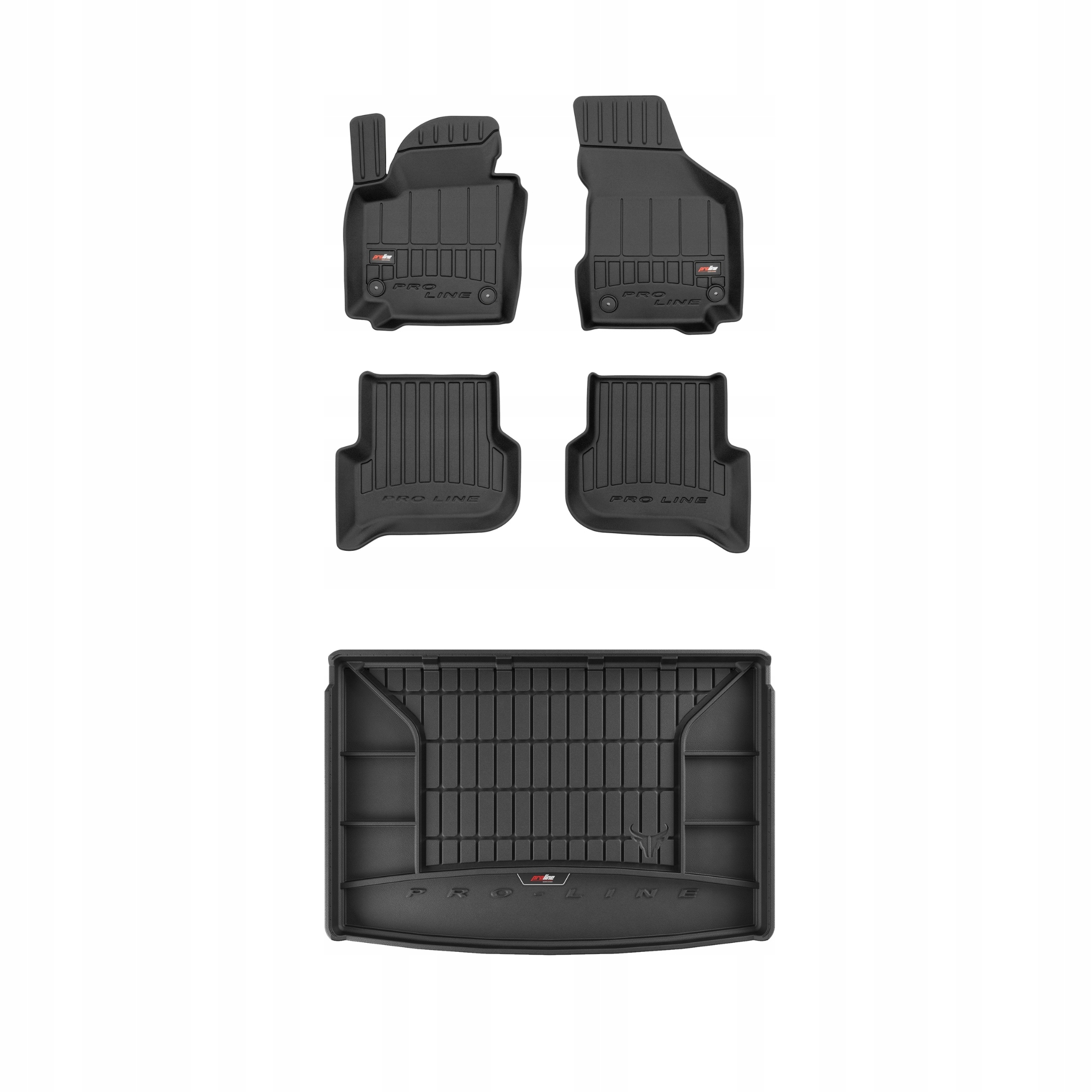 Frogum 3D Sada gumových koberců a rohože s logem pro Vw Golf Plus 2005-2014