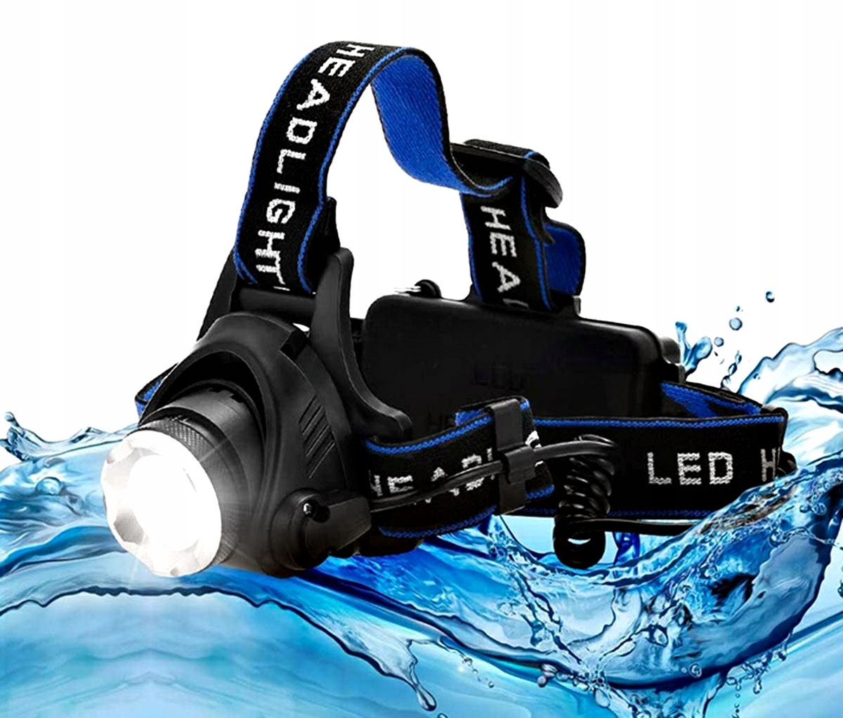 LATARKA CZOŁOWA WODOODPORNA + GRATIS AKUMULATORKI Marka inna