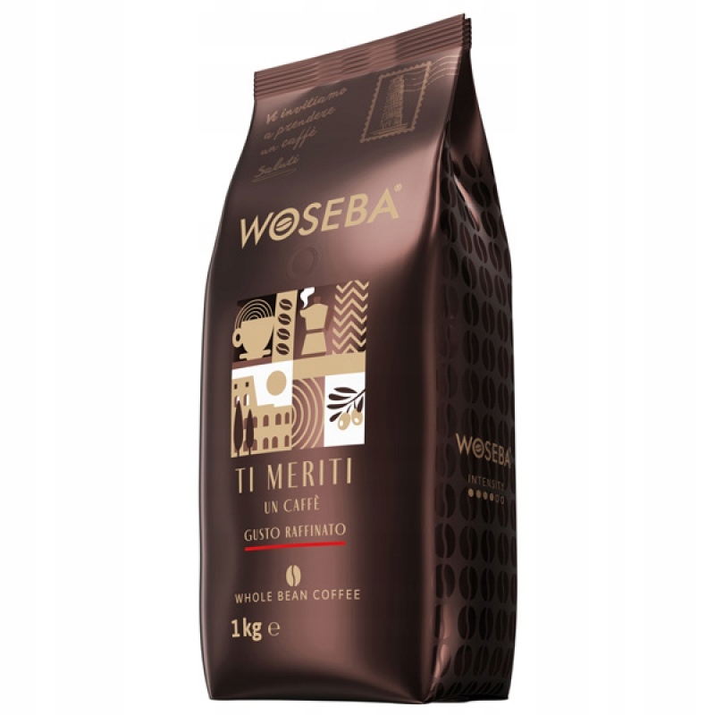 Levně Káva Woseba Ti Meriti, Gusto Raffianto, zrnková, 1000 g