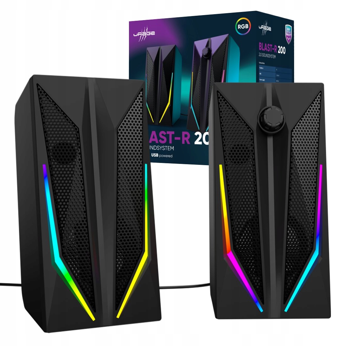 Głośniki przewodowe uRage BLAST-R 200 RGB