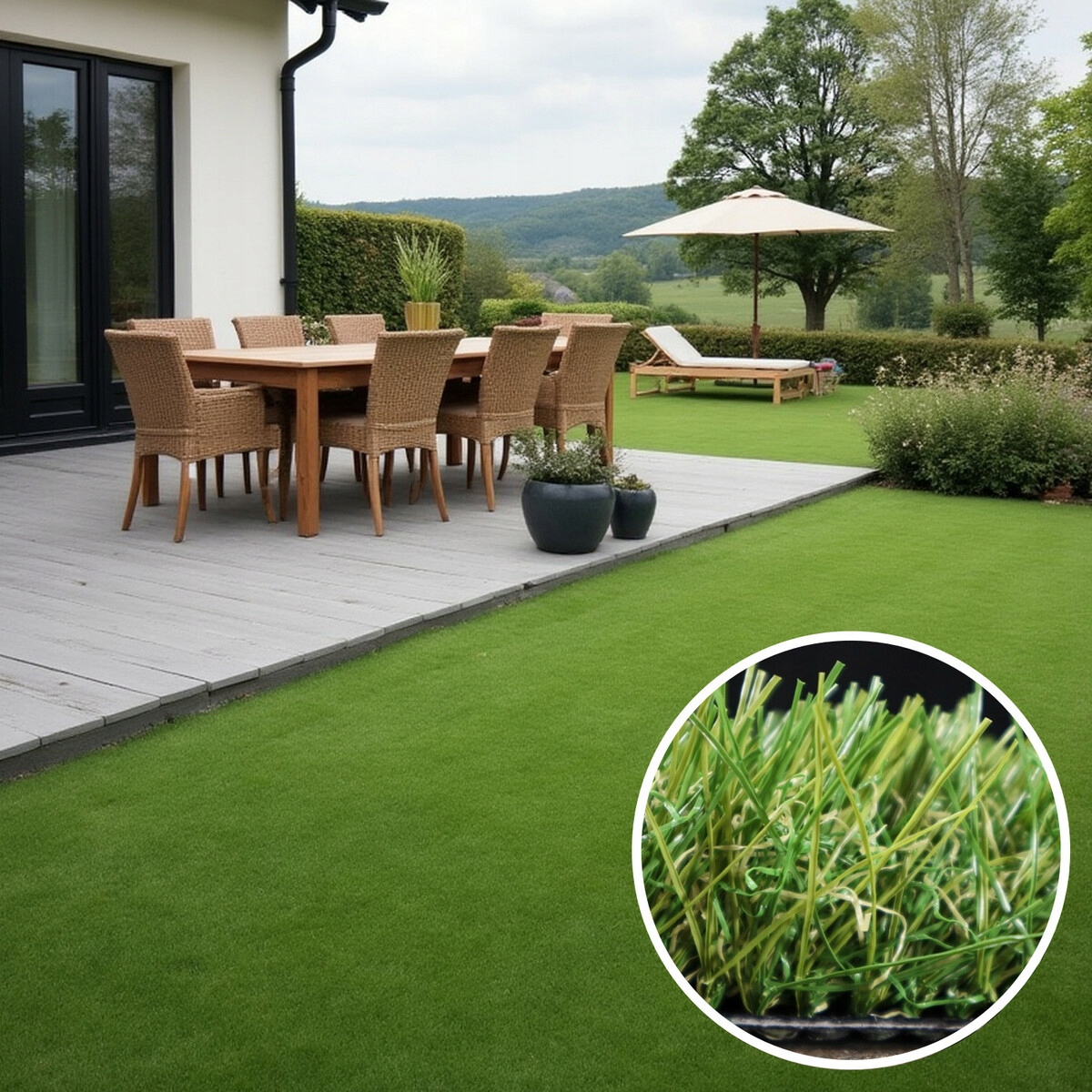 100x400 Kusový travní koberec Rosalia – na ven i na doma