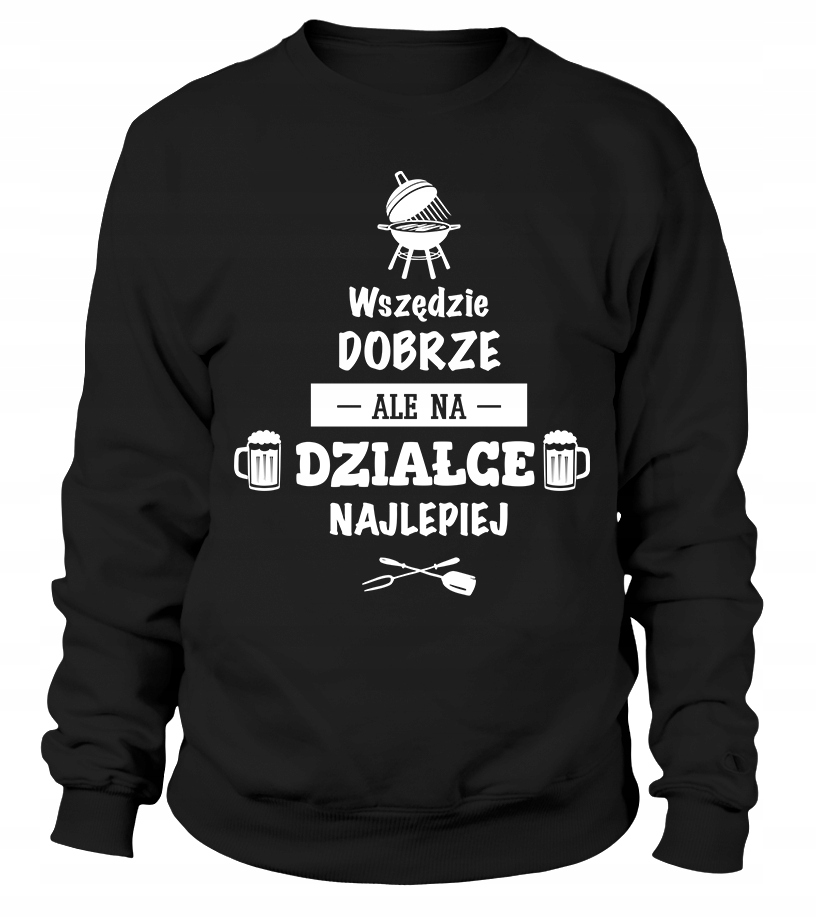 Mikina Všude dobře Ale na pozemku Nejlépe 3XL Černá