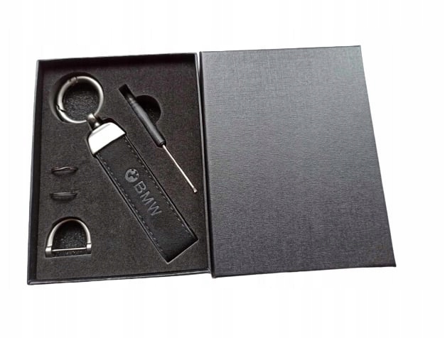 Bmw Brelok Breloczek Alcantara Czarna Nić Pudełko Prezentowe