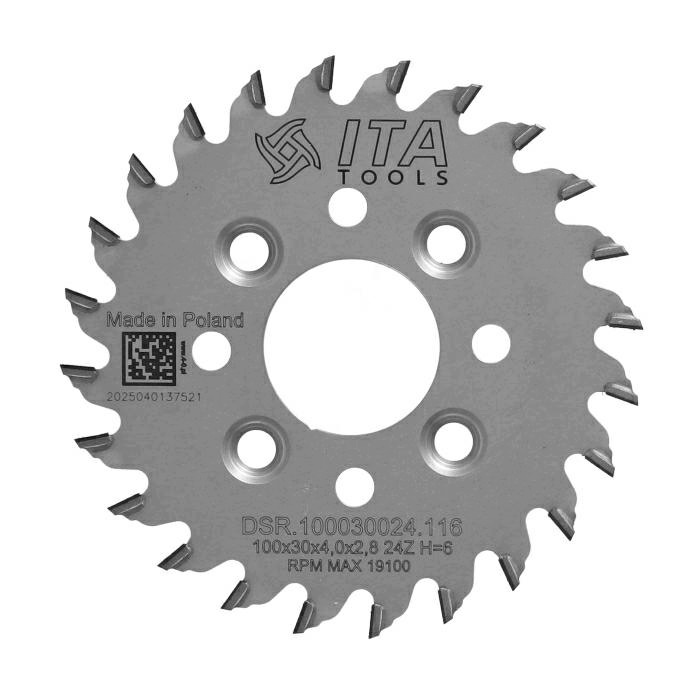 Ita Tools Diamentowa Piła do rowkowania 100x30x24Z H6 K4,0 mm