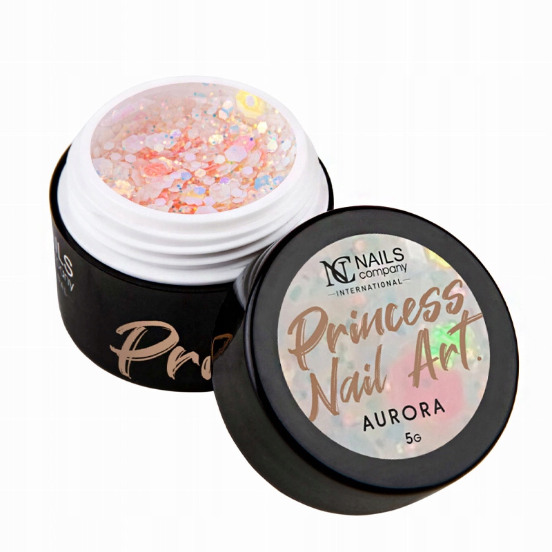 Nails Company Żel Do Zdobień Paznokci Princess Nail Art Gel 5g Aurora