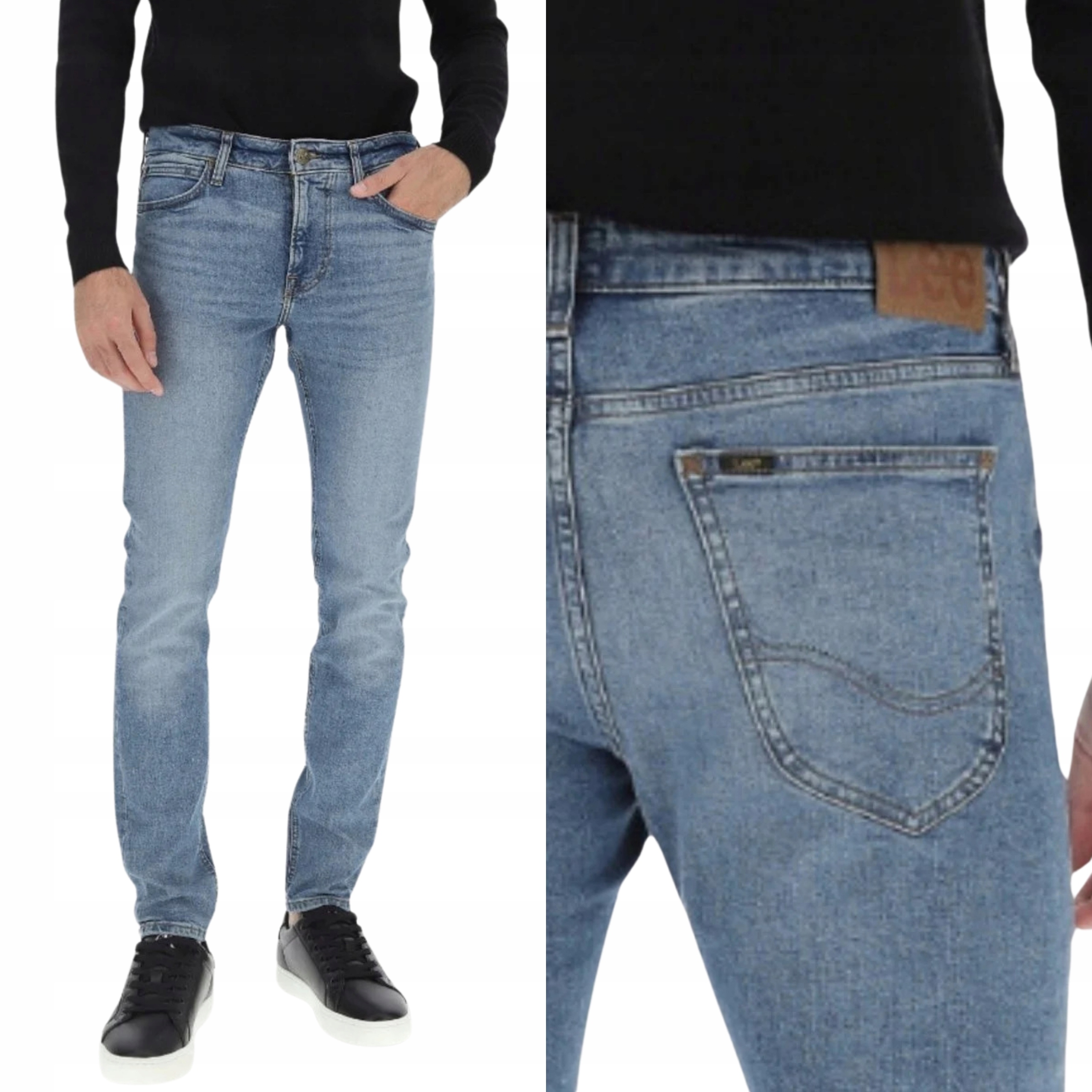 Lee kalhoty Skinny regular Blue jeans Malone W31 L32