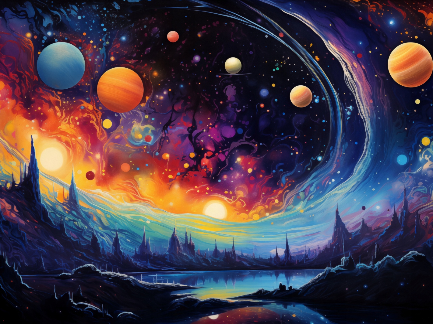 Plakát 100 x 75 cm Mezigalaktický orchestr