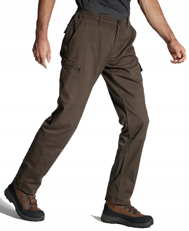 Spodnie Myśliwskie Leśne Bojówki Lasu Brązowe Myśliwy Polowanie Dzik 2XL