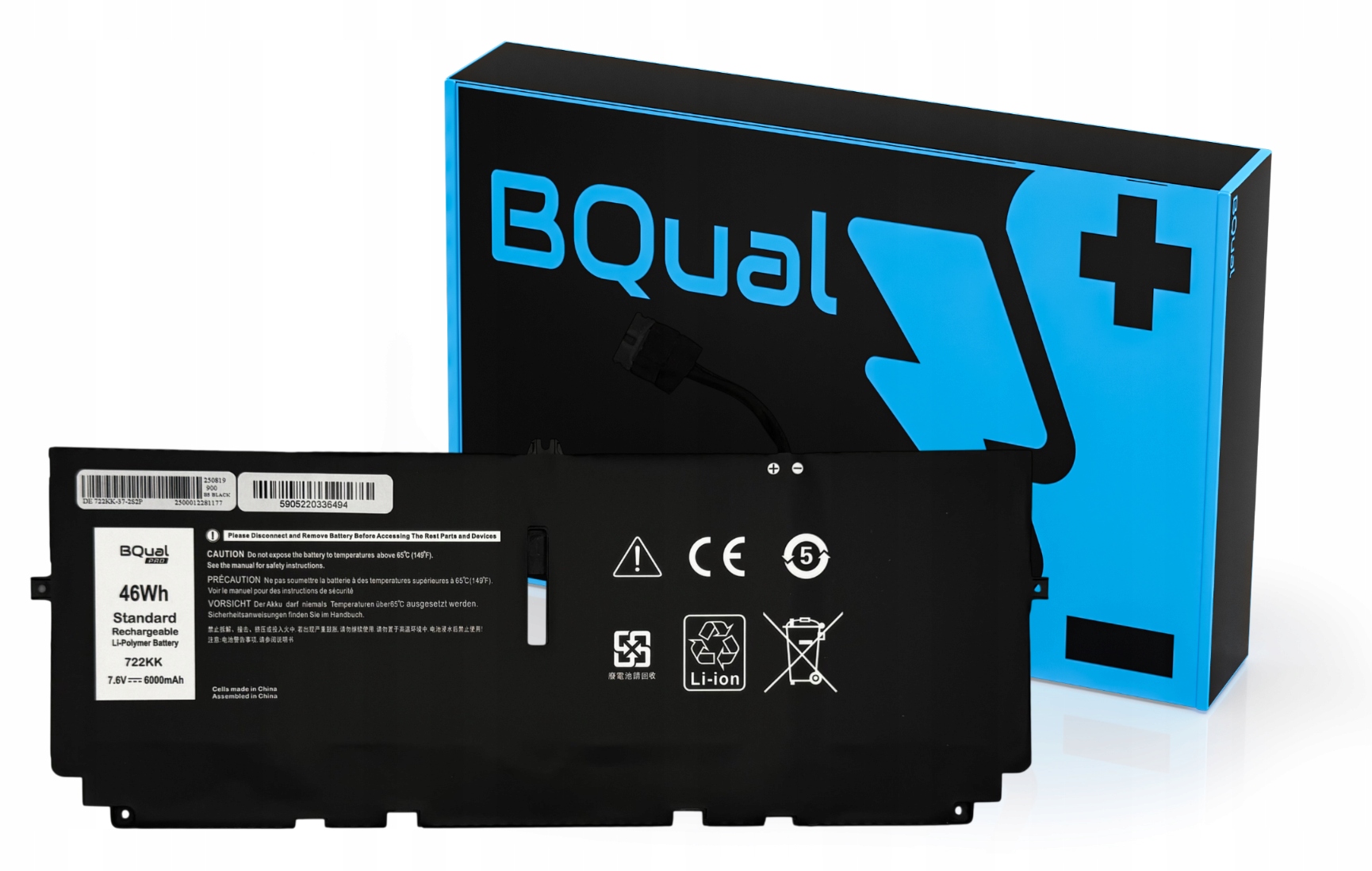 Baterie BQual Pro pro notebook 722KK Dell Xps 13 9300 9310 FP86V 0FP86V WN0N0