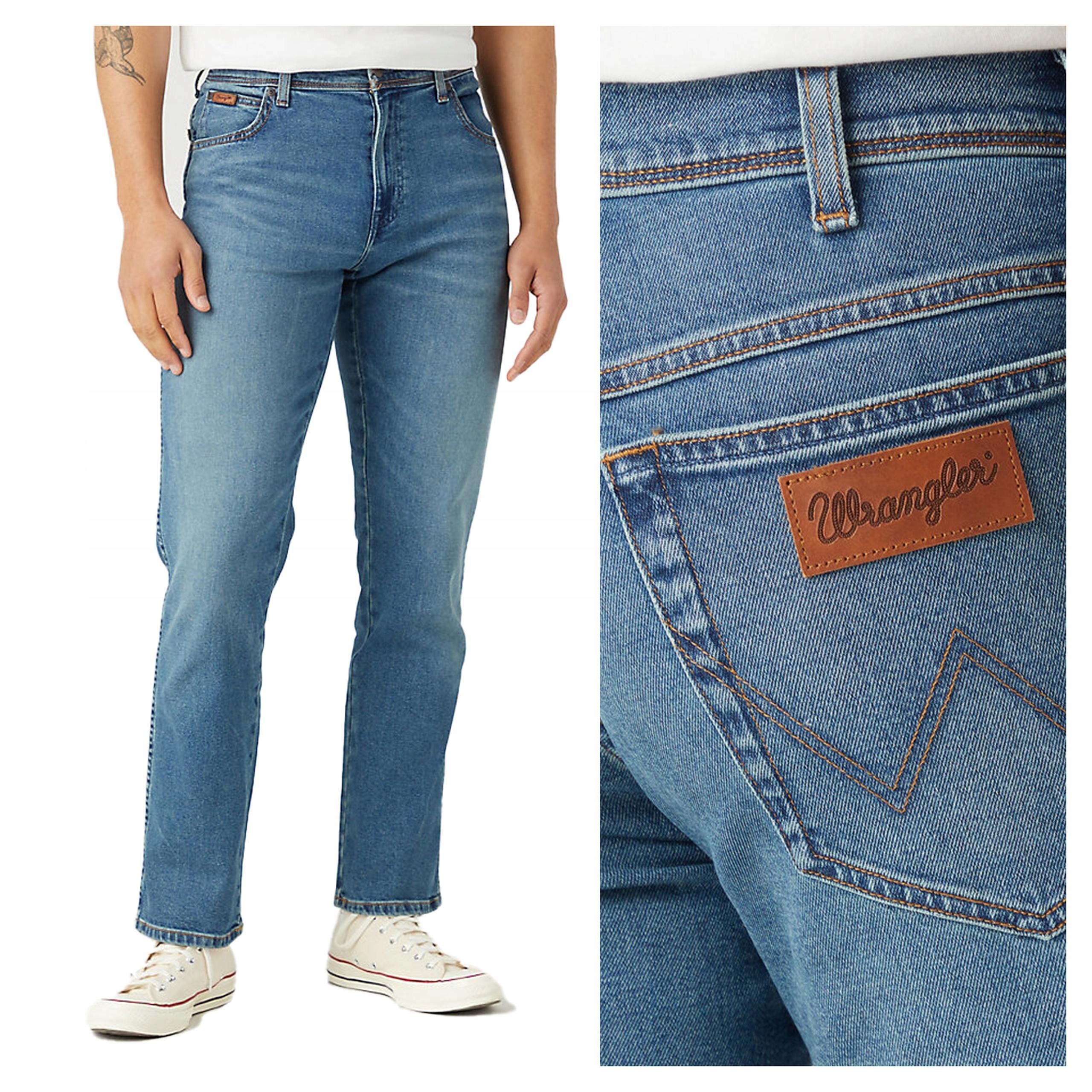 Pánské jednoduché džínové kalhoty Wrangler Texas 34/34