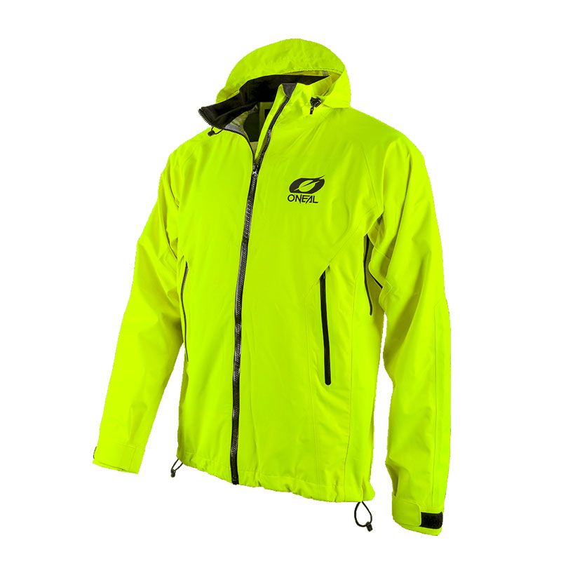 Żółta wodoodporna kurtka kaptur rowerowa na Mtb Enduro Dh O'neal Tsunami L