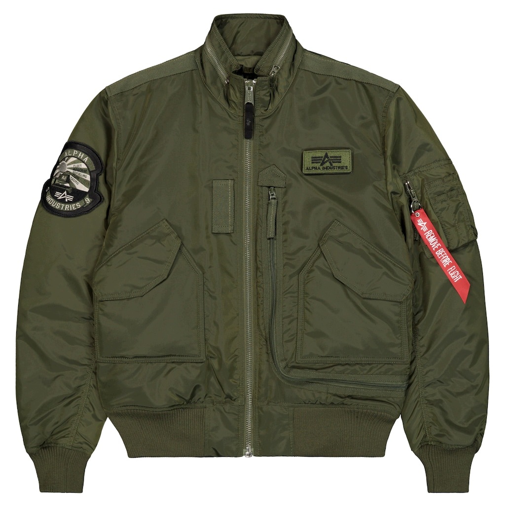 Kurtka Pilotka Wojskowa Flek Flyers Alpha Industries Engine Dark Green 5XL