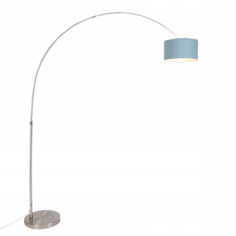 Lampa łukowa stalowa z kloszem 35/35/20 niebieski regulowany XXL