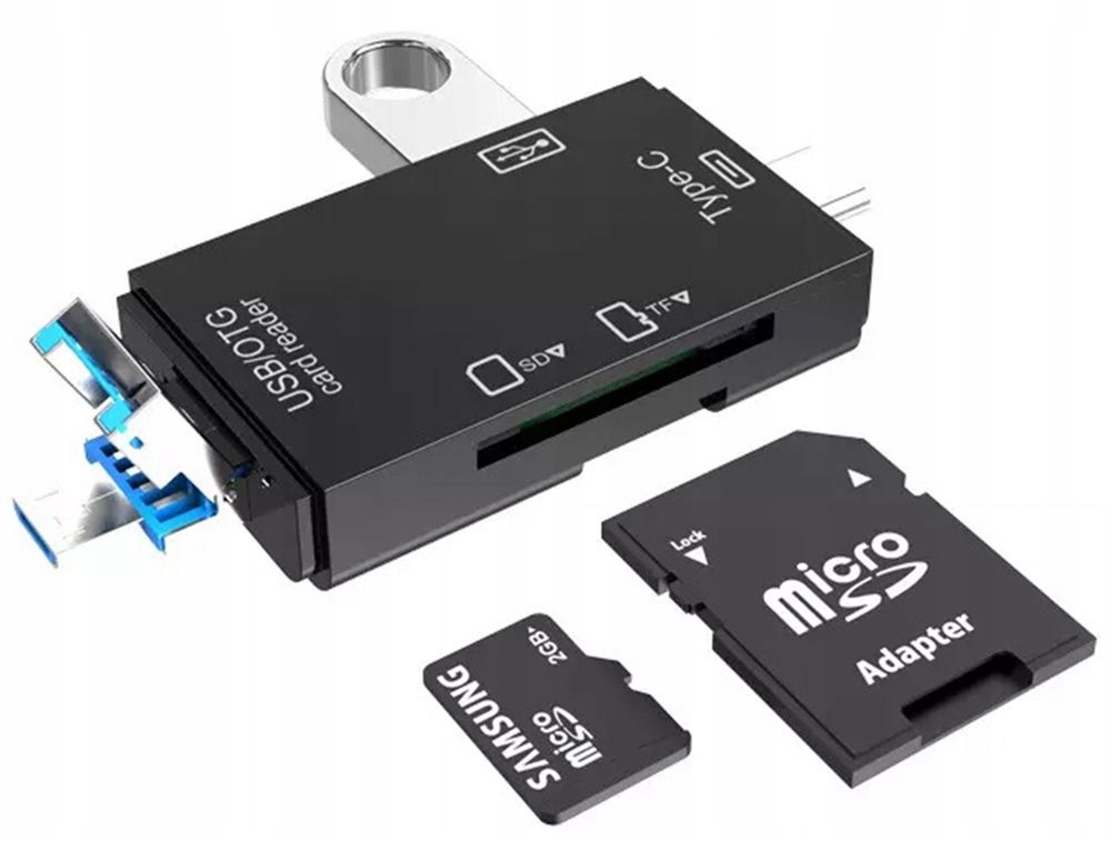 Multi CZYTNIK KART 5w1 USB 3.0 micro USB Type-C