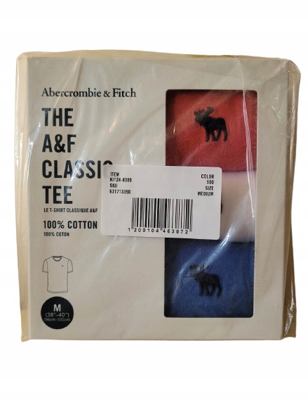 3x tričko Hollister tričko L 3PAK abercrombie 3-pack