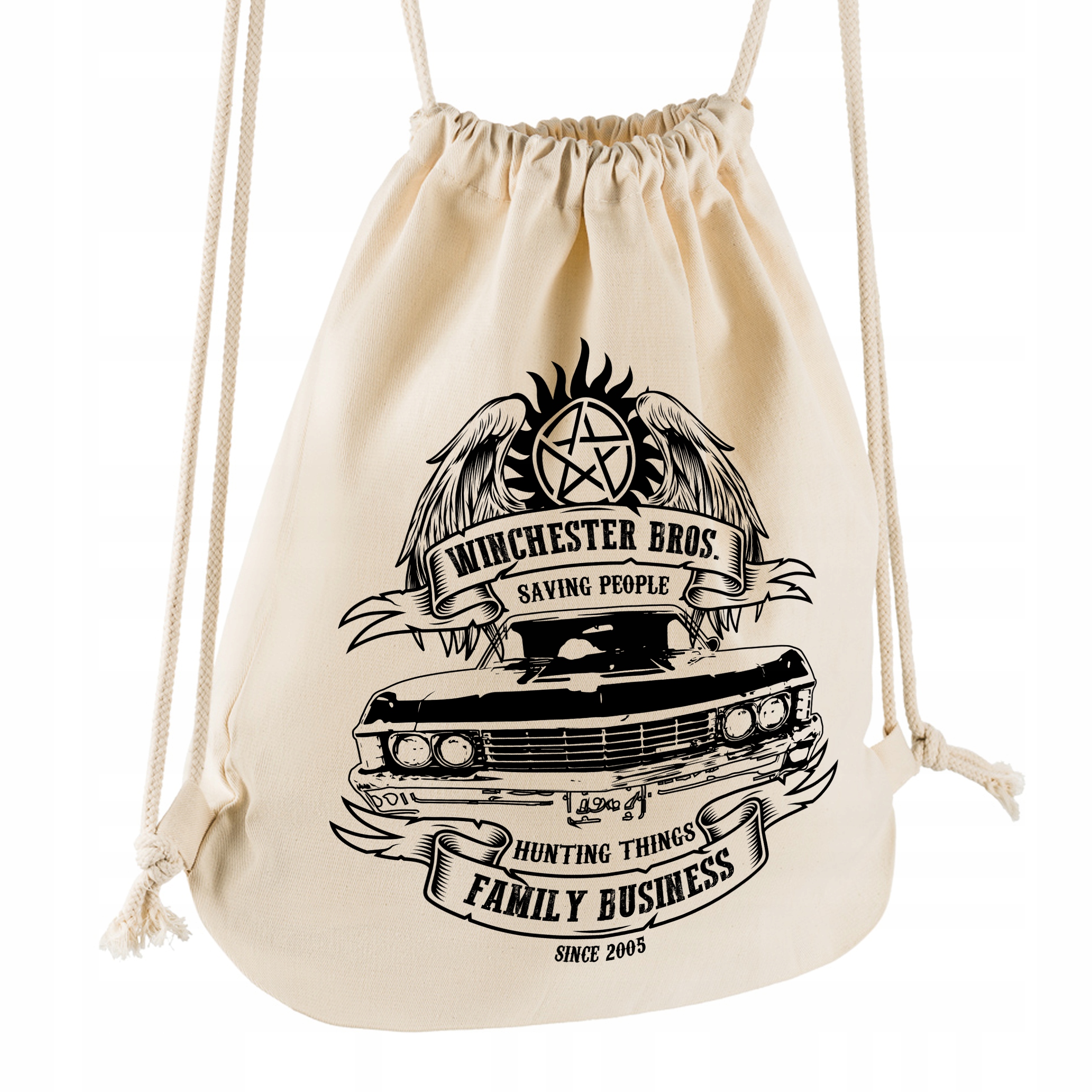 

Supernatural Worek Plecak 100% Bawełna Ecru