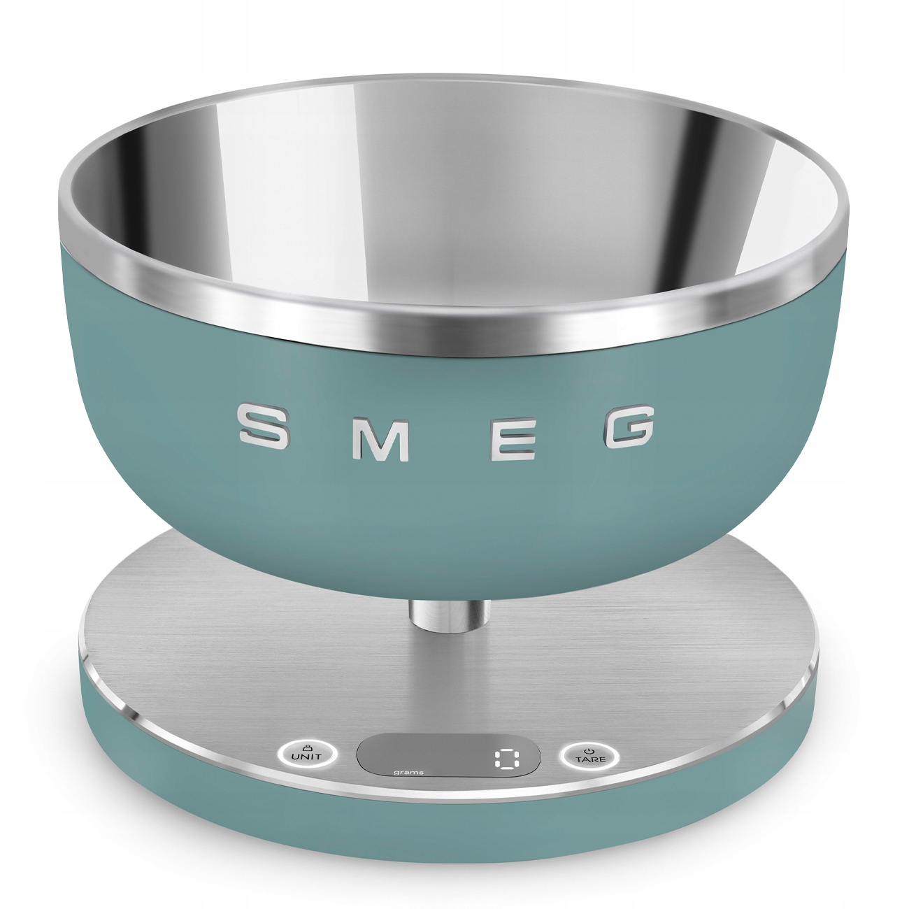 Waga kuchenna elektroniczna szmaragdowy mat Collezione Smeg