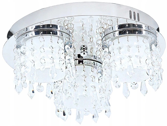

Lampa Wisząca Sufitowa Plafon Led Nowoczesna Chrom