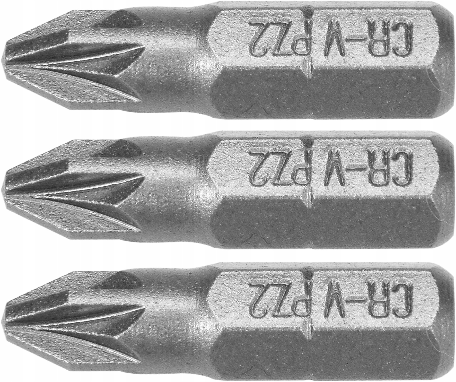 

Bit Bity Końcówki Wkrętakowe 1/4 x25mm PZ2 3 Szt