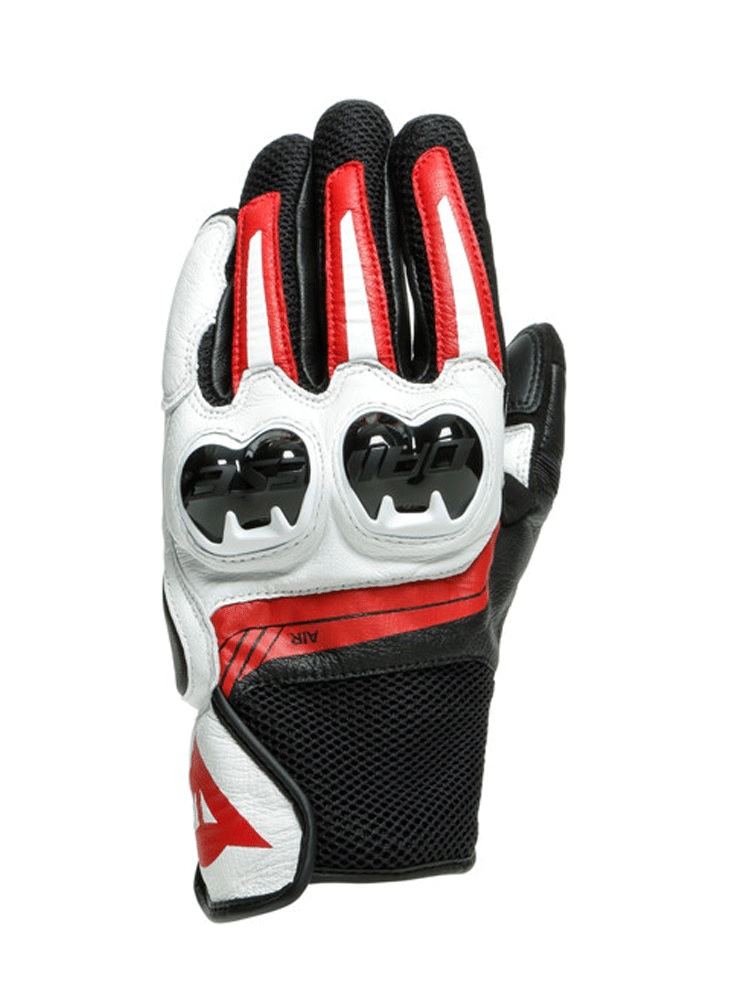 Rukavice Dainese Mig 3 Black/White/Lava-Red Na Darček