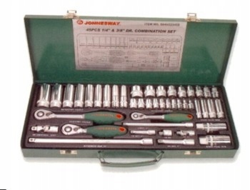

Klucze nasadowe 1/4" i 3/8" zestaw 45szt