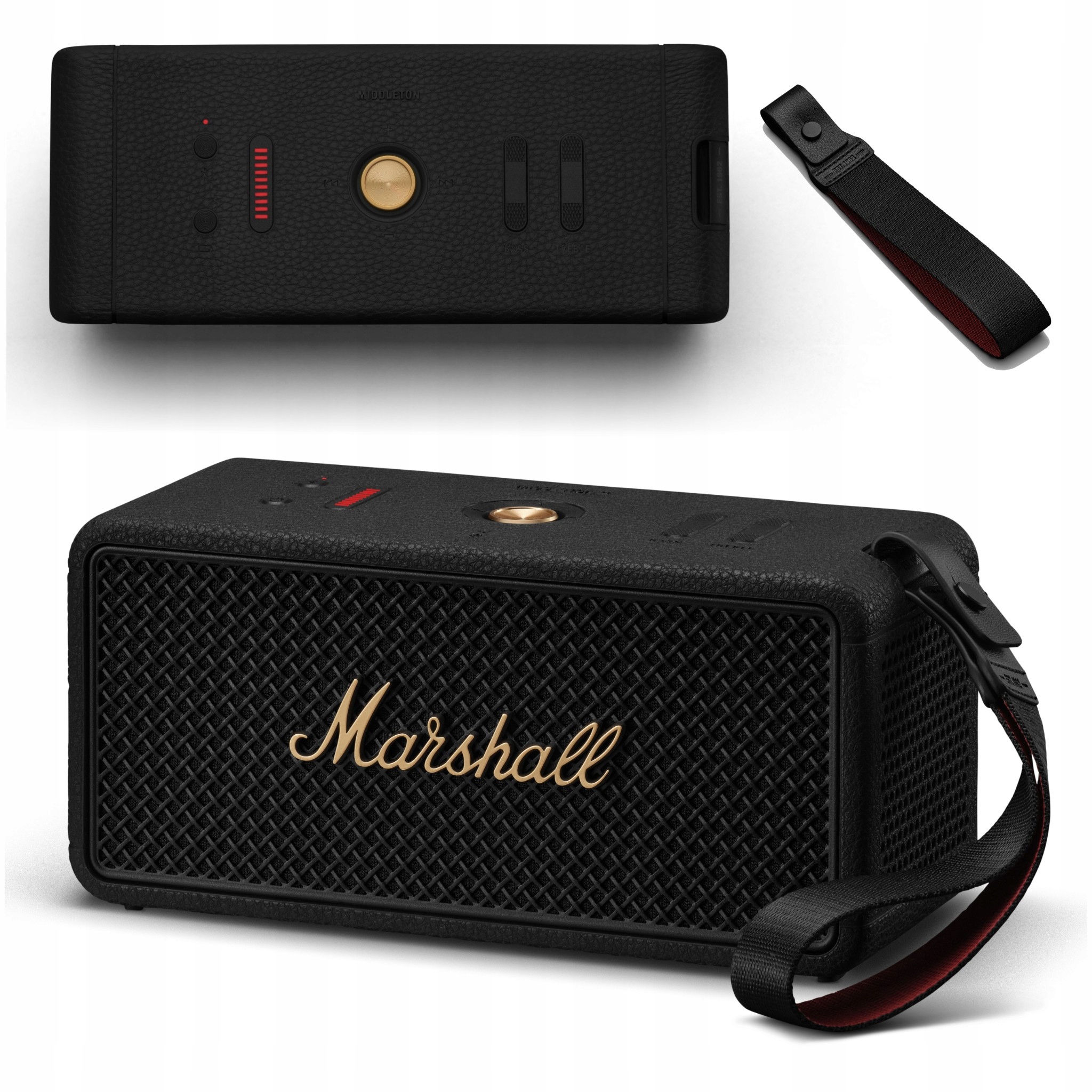 Marshall Głośnik Bluetooth Middleton II Czarno-miedziany Przenośny IP67