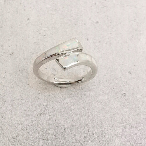 Prstýnek Bílý Opál ryzost 925 Stříbrné Prsteny dárek